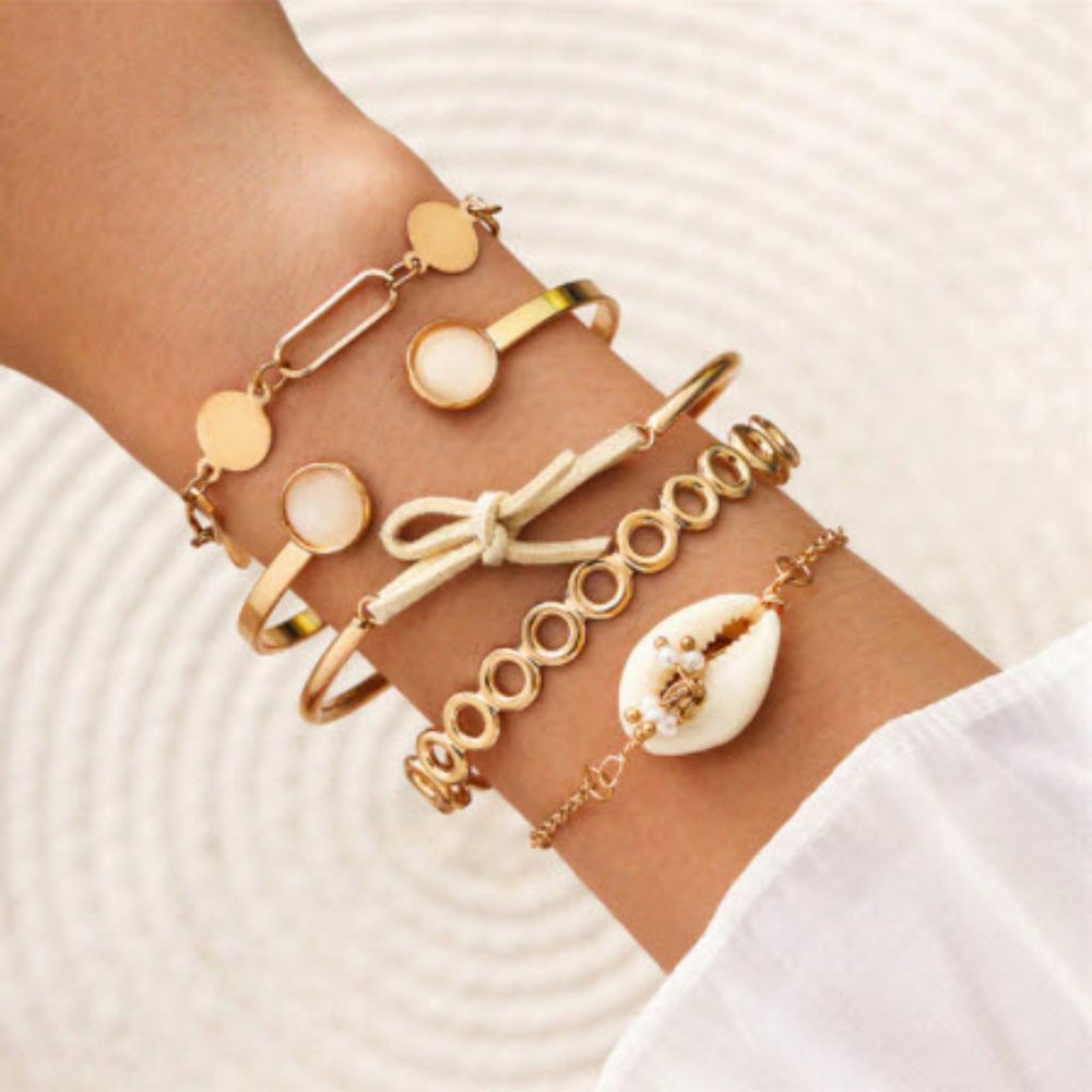 Bohemian 5pcs Bracelets & Bangles Set Vintage